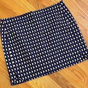 J Crew Mod Print Mini Skirt, Size 12